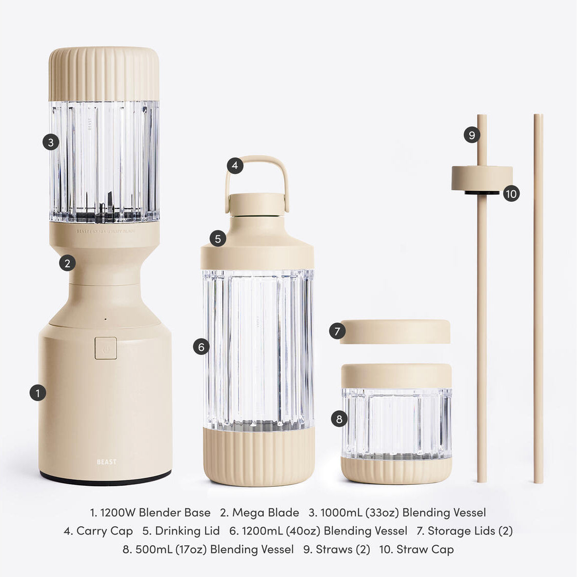 Mega Plus 1200 blender - sand